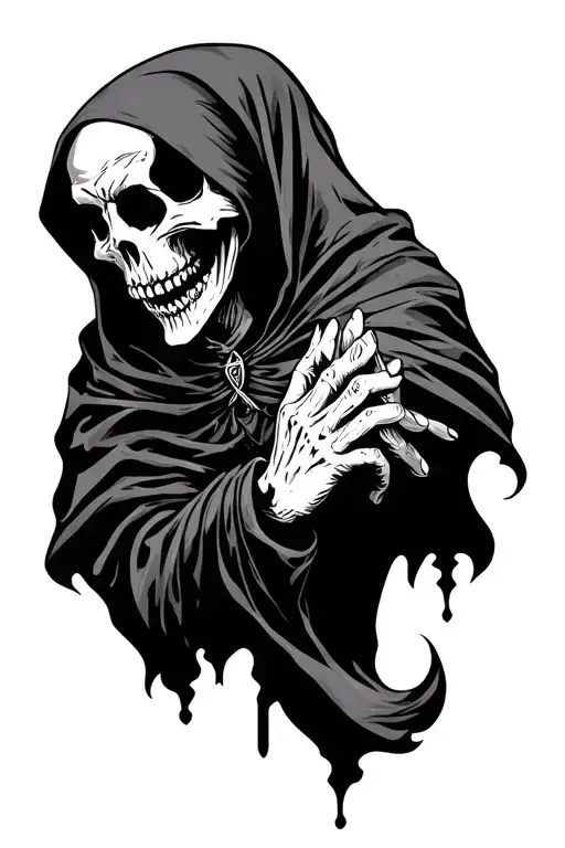 Grim Reaper Pray Hands