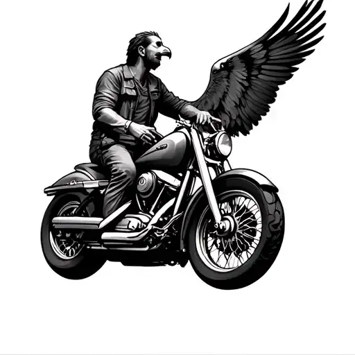 Eagle Motorbike Father Husband