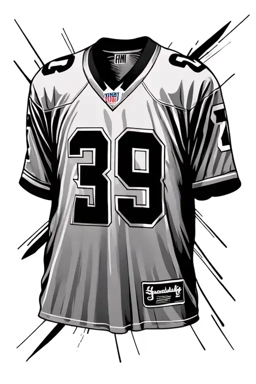 Football Jersey Paying Homage Small Subtle Elegant