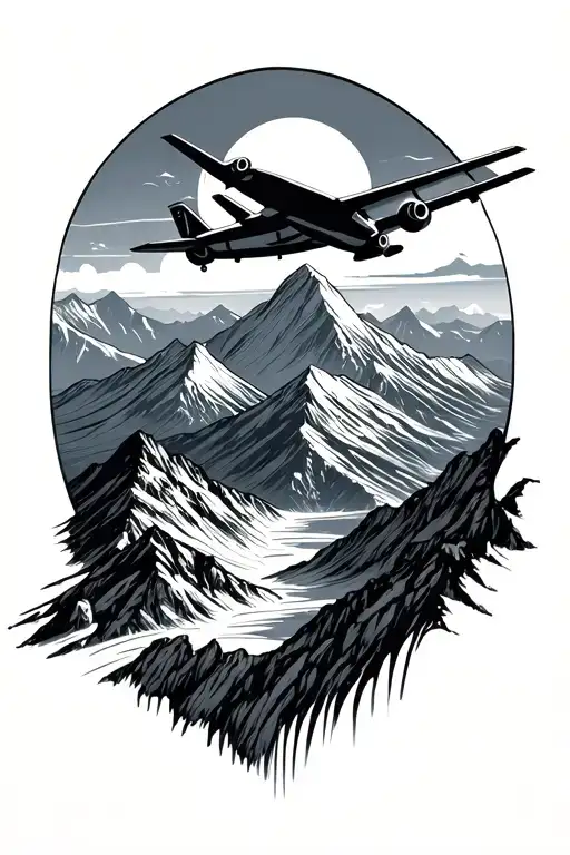Traveling Mountains With Plane