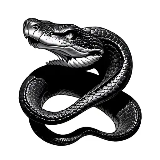 Viper Snake Frontal View