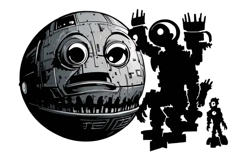 Mystery Science Theater 3000 Silhouette Tattoo Ankle Wrap