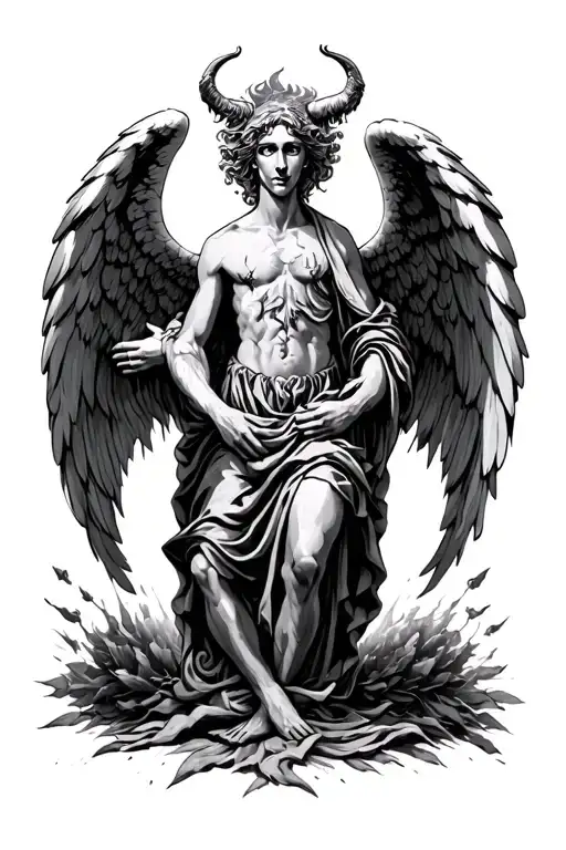 Angel Demon Poor And Rich Church And Hell