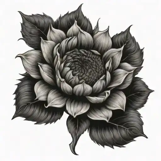 Sunflower With 3 Roses Growing