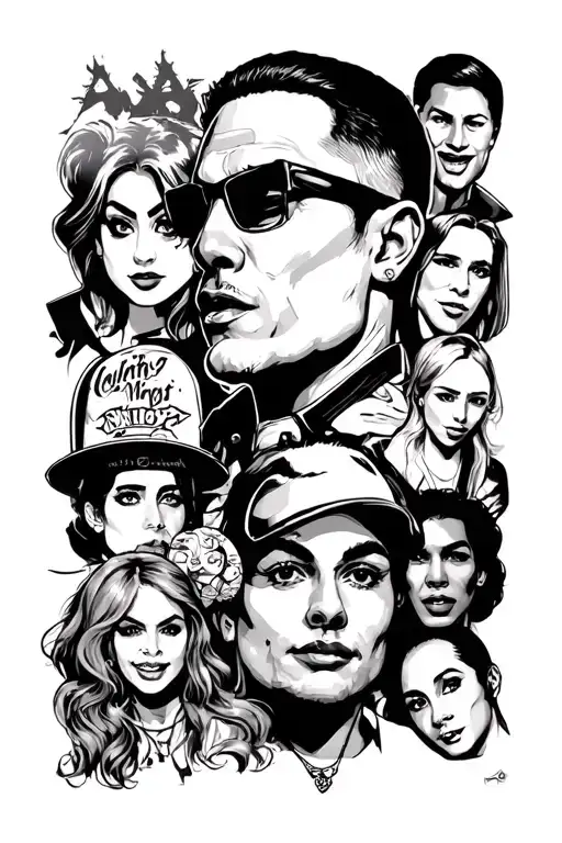 Famous 90S 2000S Pop Culture And Cartoons Collage