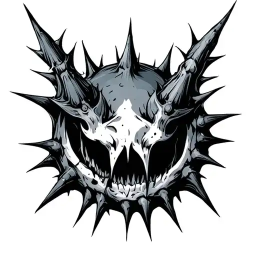 Dark Sharp Thorns Nipple