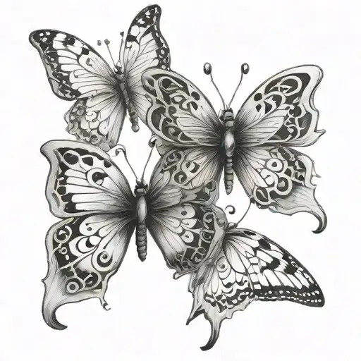 Intertwined Ghost Butterflies