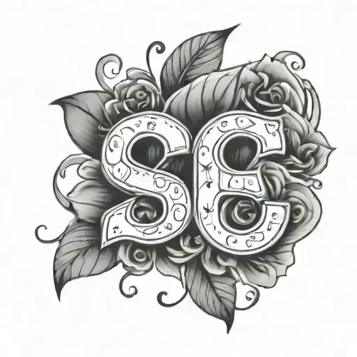 The Number 18 With A New Years Theme