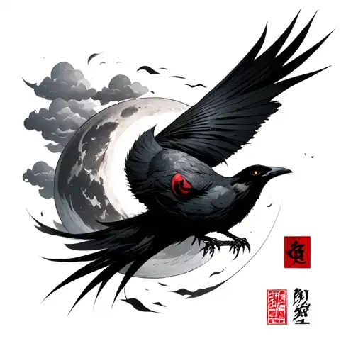 Itachi Anbu Mask Sharingan Akatsuki Cloud Patterns Moon Black Crow