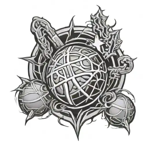 Chosen 1 Tattoo Basketball