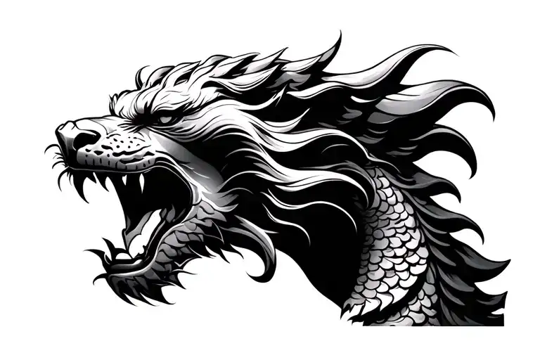 Merlion Aggressive Look