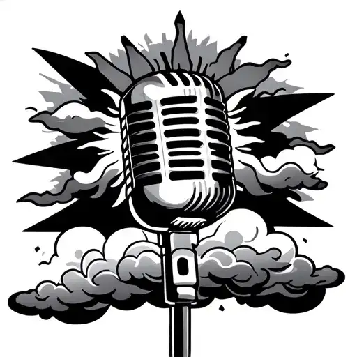 Mic In The Clouds With A Sun