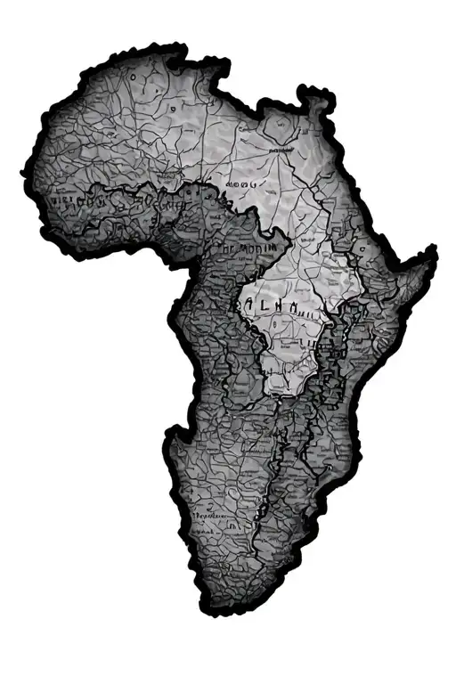 South African Map Outline
