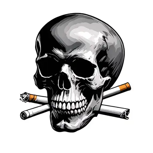 Darts Skull Cigarettes Fucked