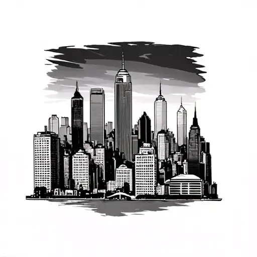 Nyc Skyline Buildings Designed With A Motivational