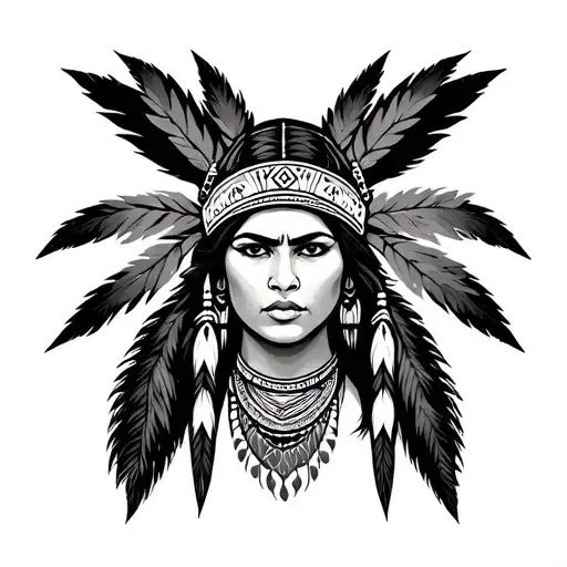 Native American Woman Honeybadger Flash