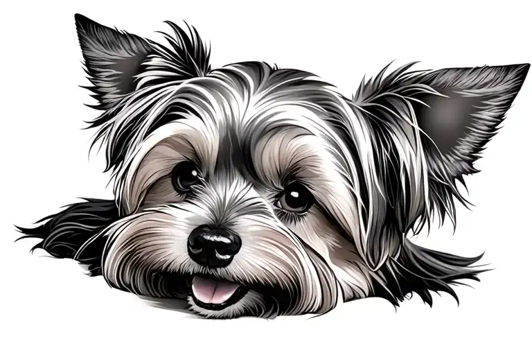 Yorkie Dog Face