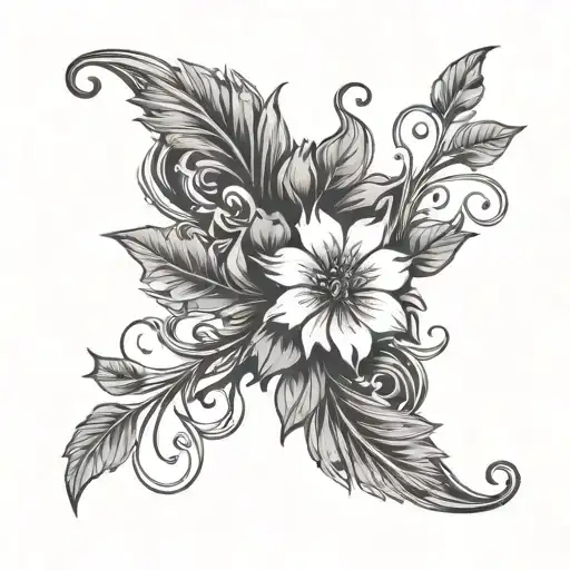 Vines And Flowers Symbolizing