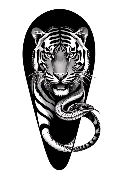 Tiger And Snake