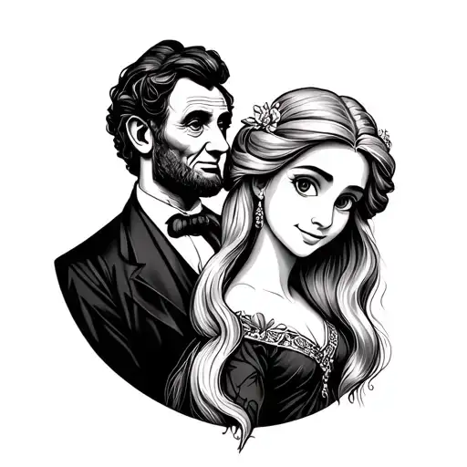 Lincoln Log And Rapunzel Hair