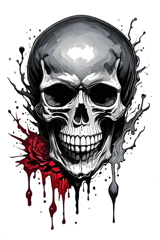 Skull Who Has Blood