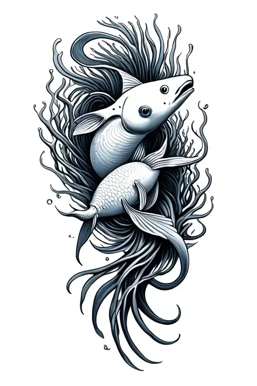 Ocean Creatures Swimming