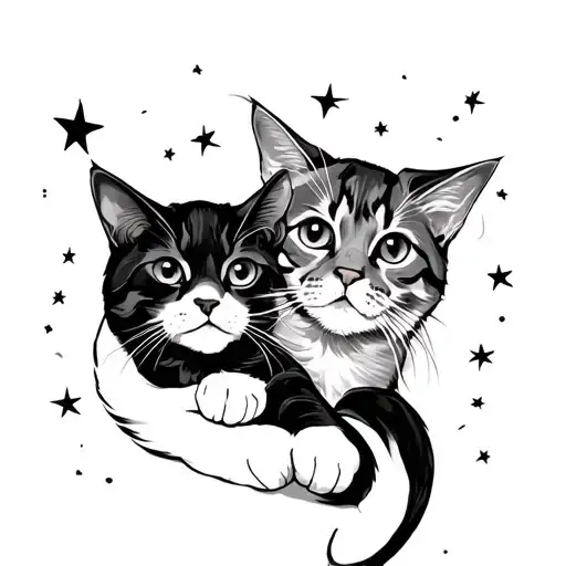 2 Cats And Star