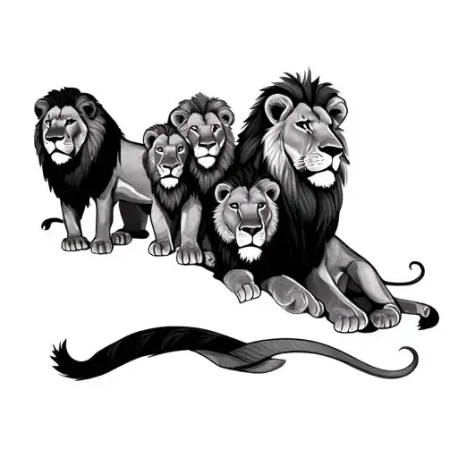 Lion Family 5
