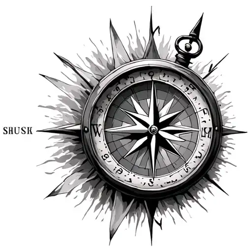 Compass Time Running Journey Towards Living