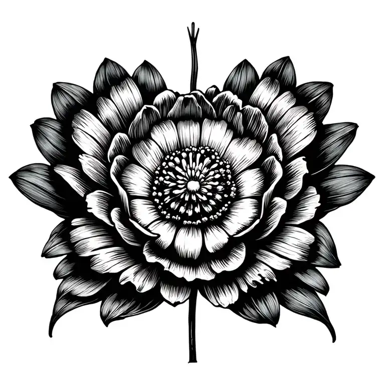 Skeleton Flower With Stem