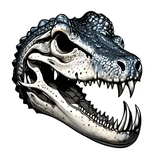 Alligator Skull With Florida