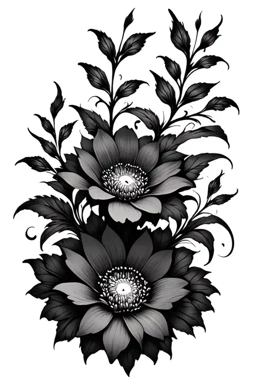 Gothic Flowers Blooming