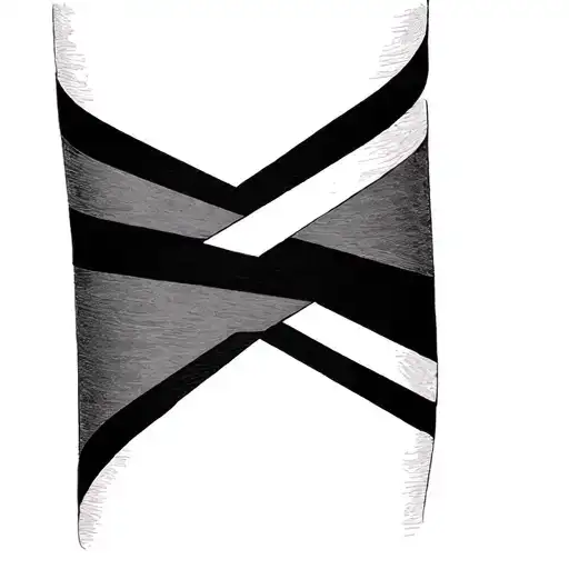 3 Inch Ankle Band With Geometric Triangles