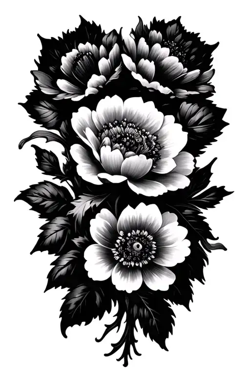 Gothic Flowers Blooming