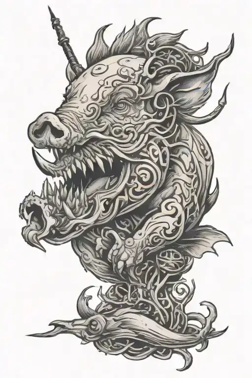 Pig Hunting Fishing Hook Inside