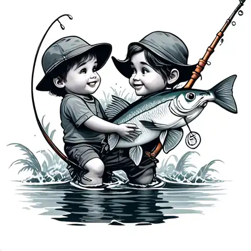 Fishing Kids Money Vacation