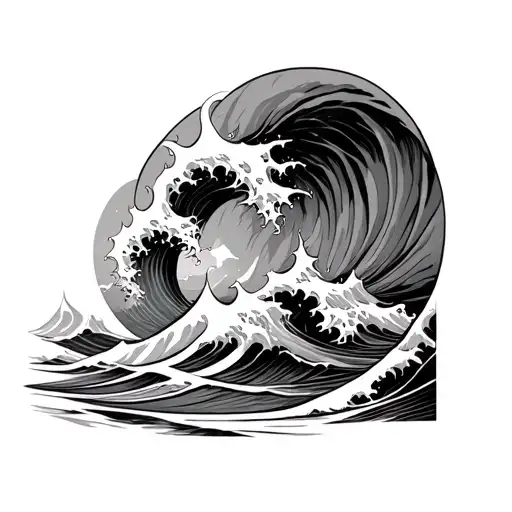 Ocean Waves And 18 Whee