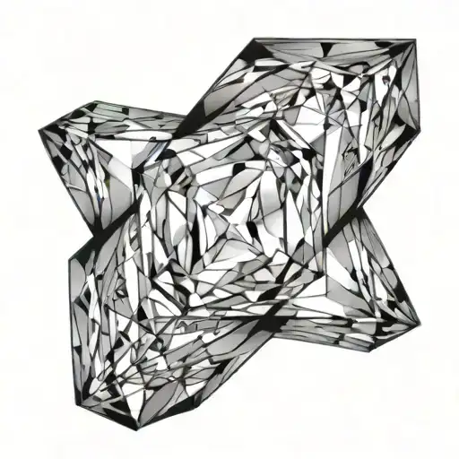 Broken Emerald Cut Gemstone