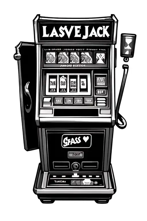 Slot Machine Blackjack Lasvegas Sign