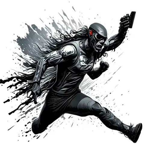 Cyberpunk Running Around The Edge