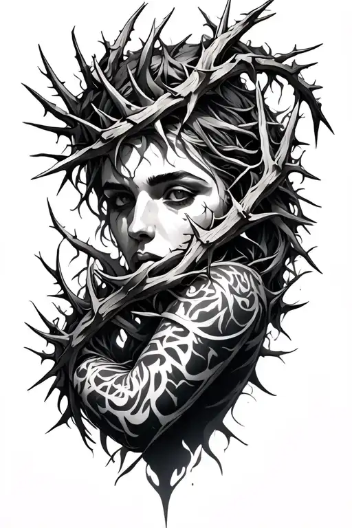 Cyber Sigilism Crown Of Thorns With A Sleeve