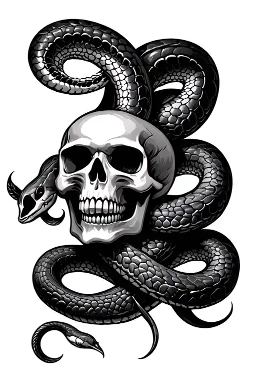 Skull And Snakes