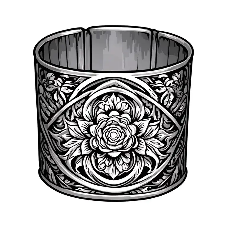 Fine Line Ornamental Bracelet