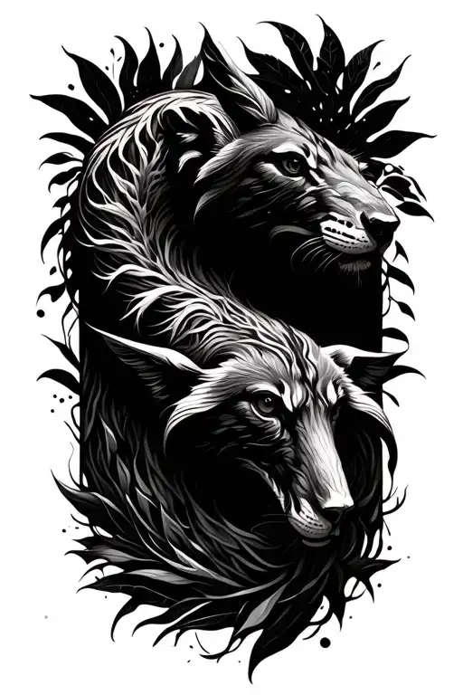 Nature And Animals Intertwined