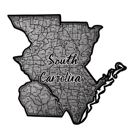 South Carolina Map Outline