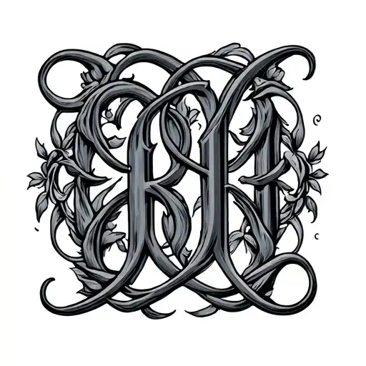 Initials Intertwined