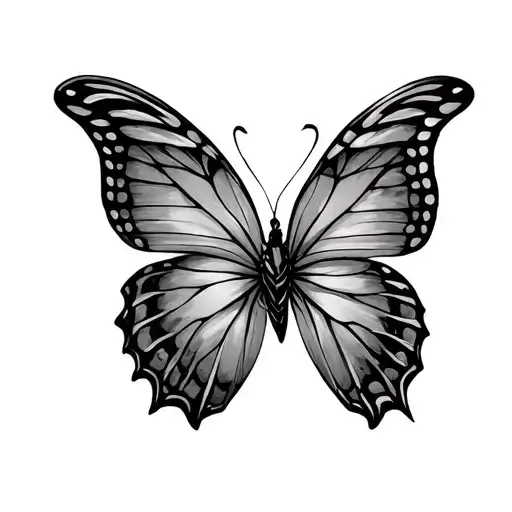 Fine Line Butterfly