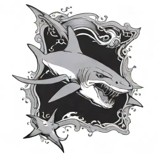 Hammerhead Shark Swimming