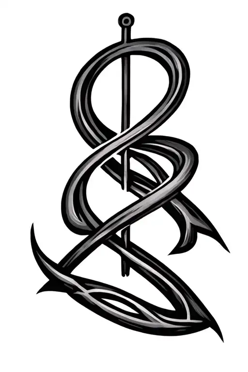 Libra Symbol Intertwined