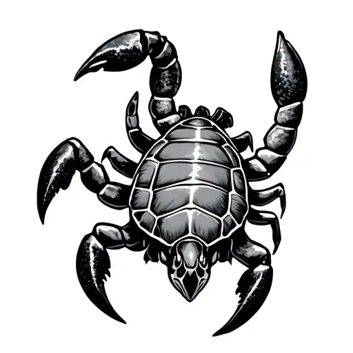 Turtle Surviving Scorpion Sting